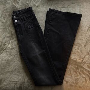 Free People Jayde Flare Jean Black Onyx | Size 24